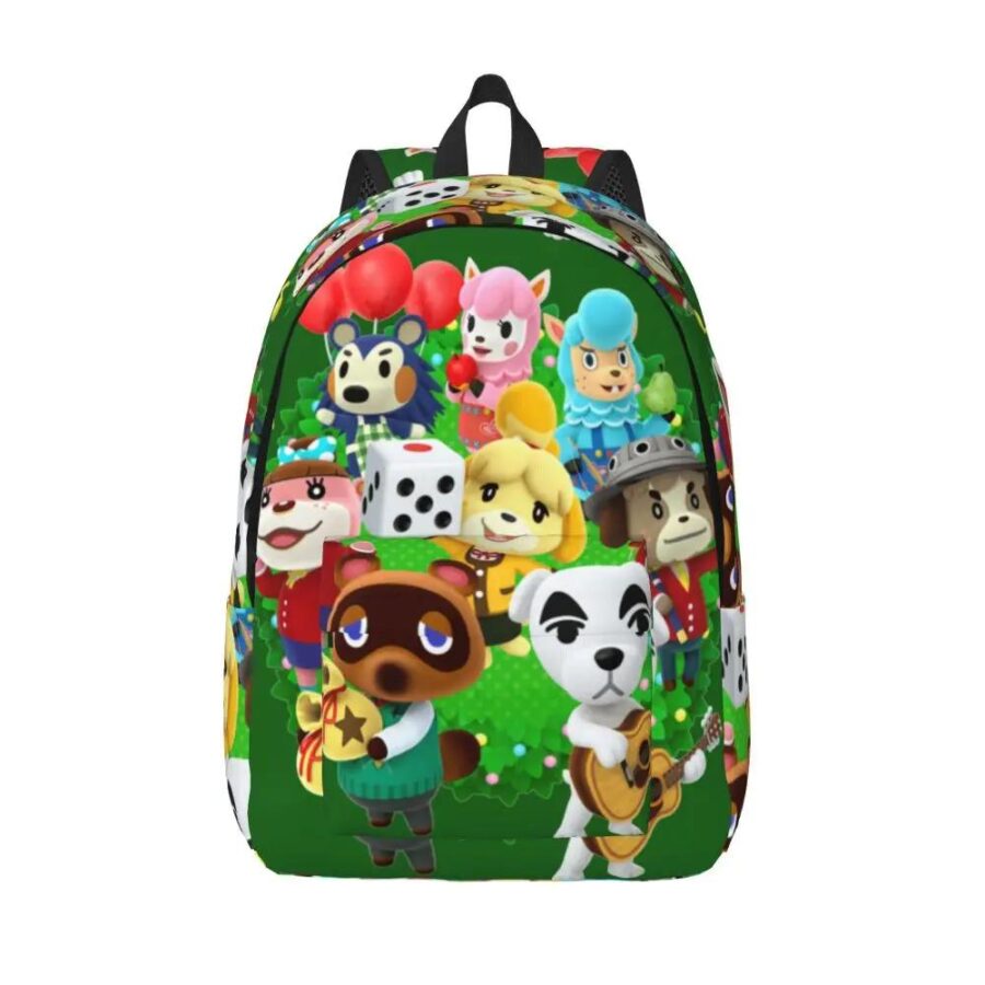 Anime Animal Crossing Characters Printed Backpack