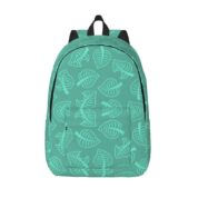 Anime Animal Crossing Green Leaf Pattern Backpack