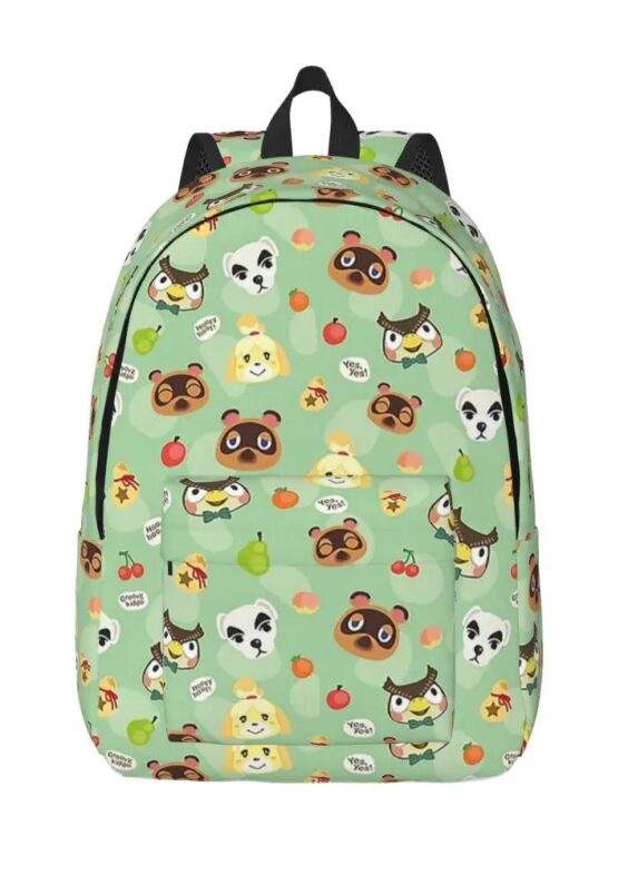 Anime Animal Crossing: New Horizons Characters Printed Backpack