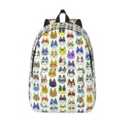 Anime Animal Crossing Cat Printed Backpack