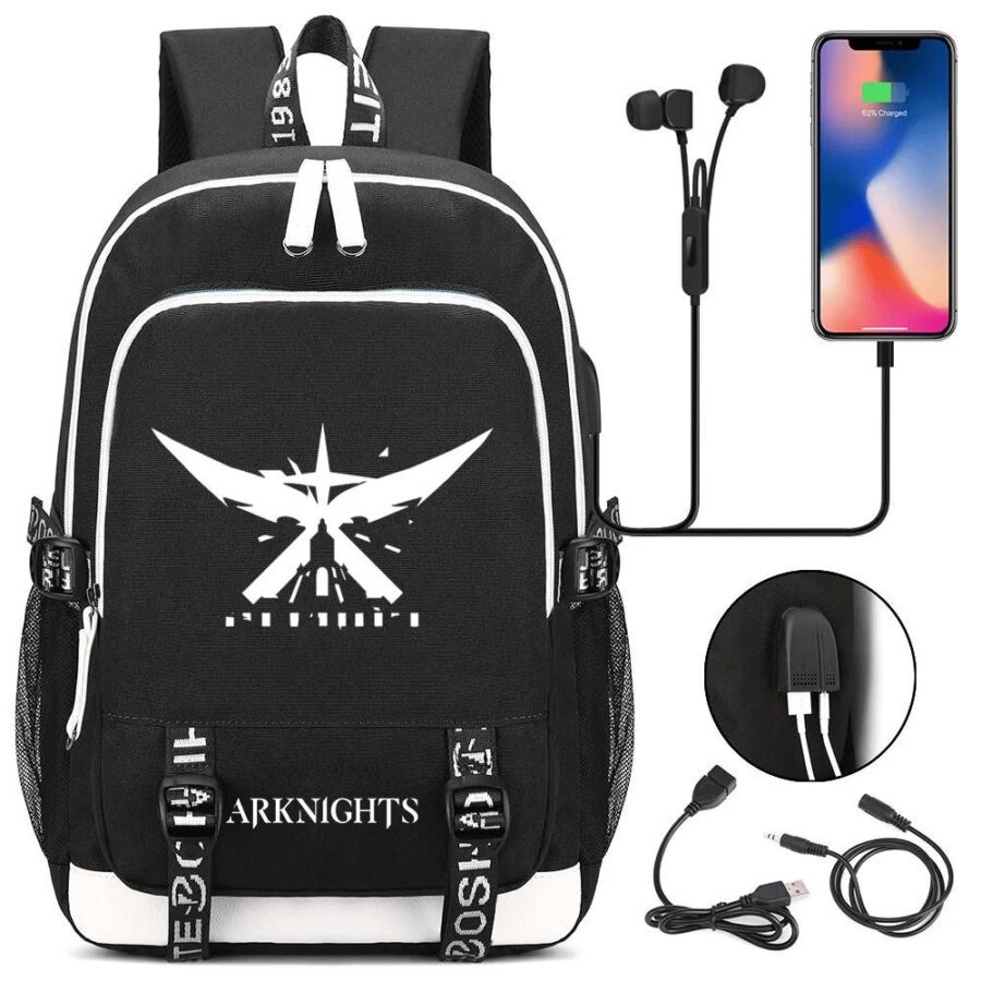 Anime Arknights Iberia USB Charging Backpack Anime Arknights Iberia USB Charging Backpack