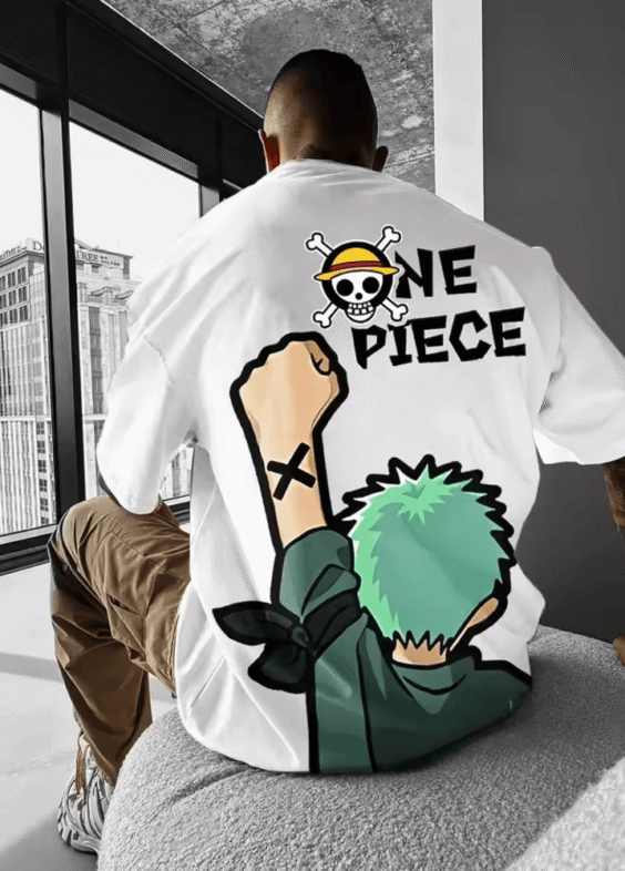 Anime One Piece Roronoa Zoro Polyester T-Shirt