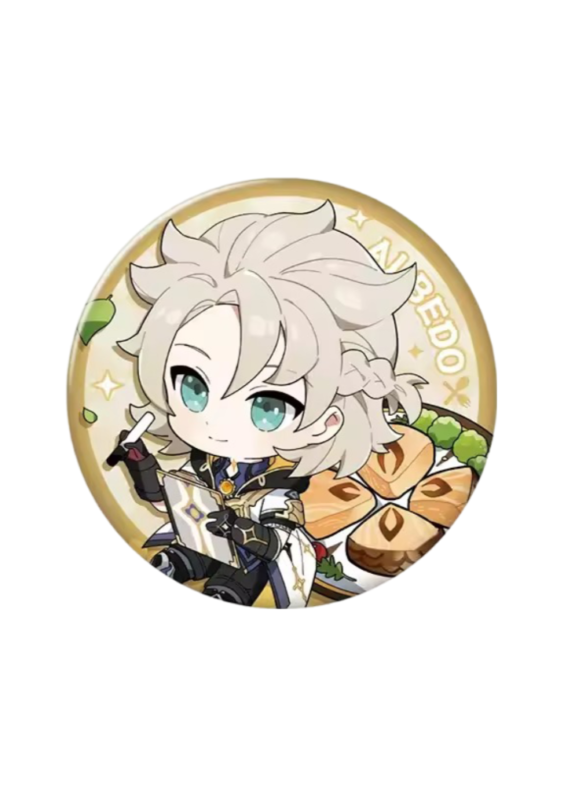 Genshin Impact Albedo Anime Badge