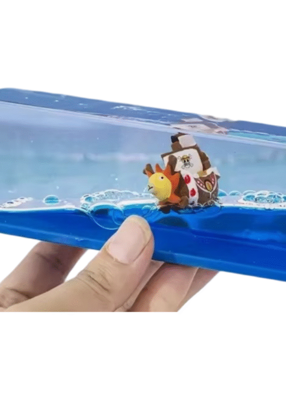 One Piece Anime Hourglass Liquid Boat Toy