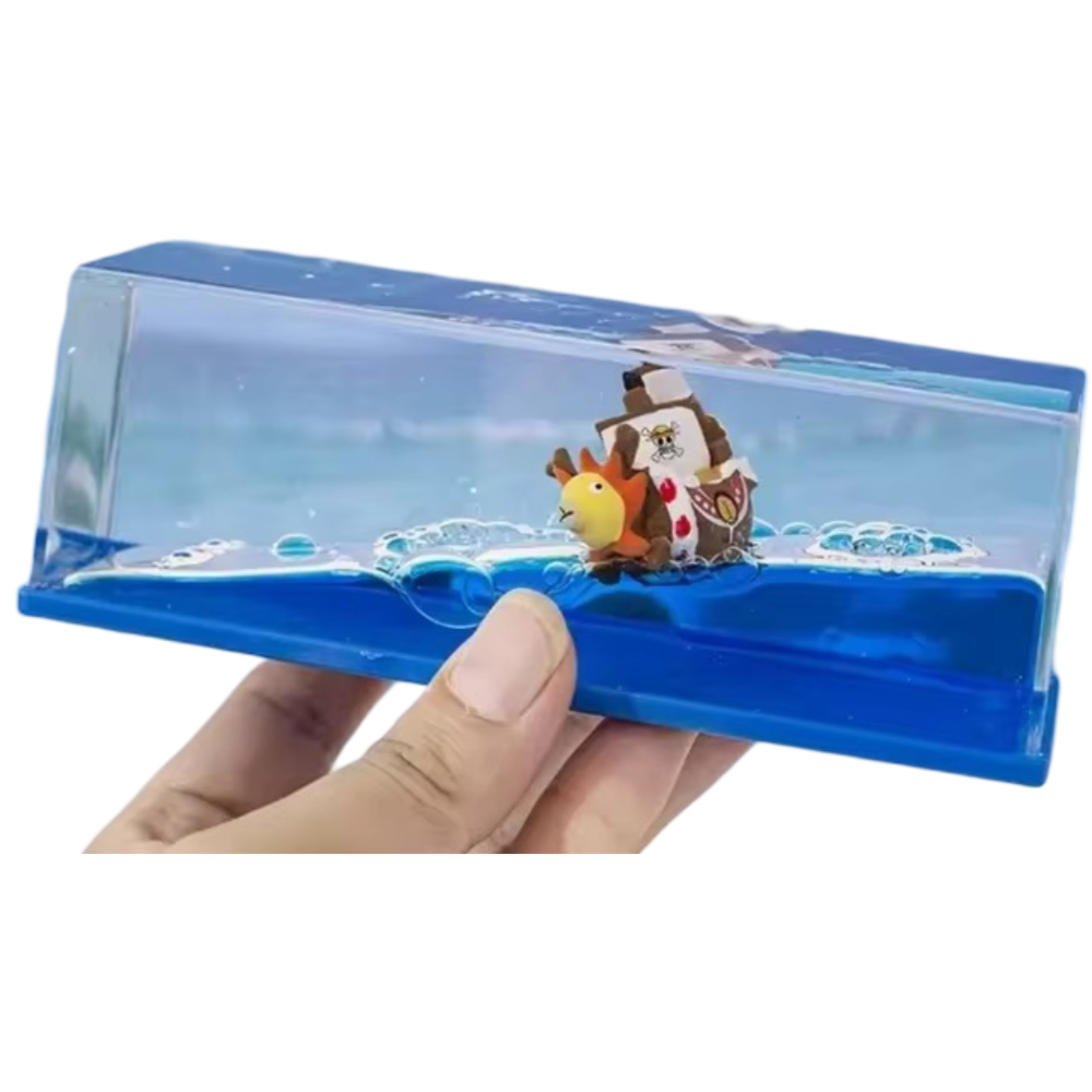 One Piece Anime Hourglass Liquid Boat Toy One Piece Anime Hourglass Liquid Boat Toy