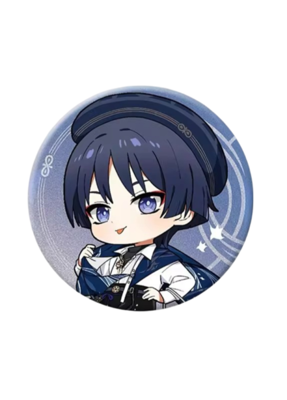 Anime Genshin Impact Wanderer Print Badge