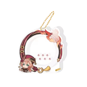 Anime Genshin Impact Yanfei Acrylic Storage Keychain