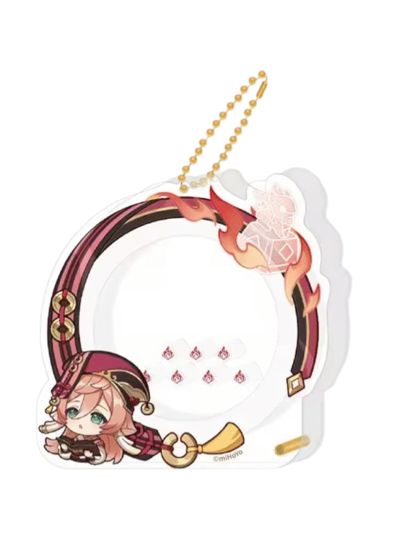 Anime Genshin Impact Yanfei Acrylic Storage Keychain