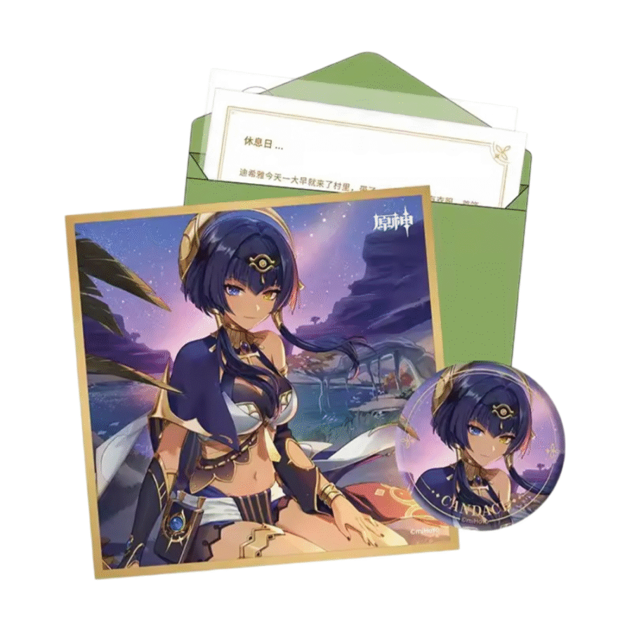 Anime Genshin Impact Candace Birthday Gift Box Set Anime Genshin Impact Candace Birthday Gift Box Set