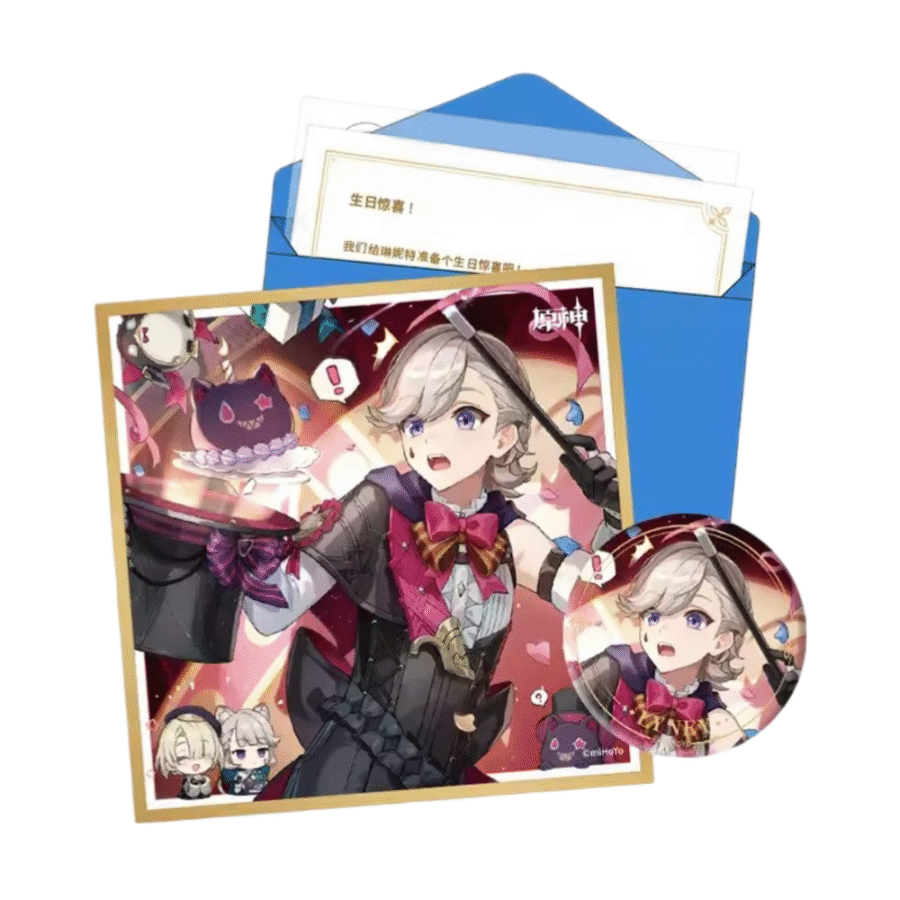 Anime Genshin Impact Lyney Birthday Gift Box Set Anime Genshin Impact Lyney Birthday Gift Box Set