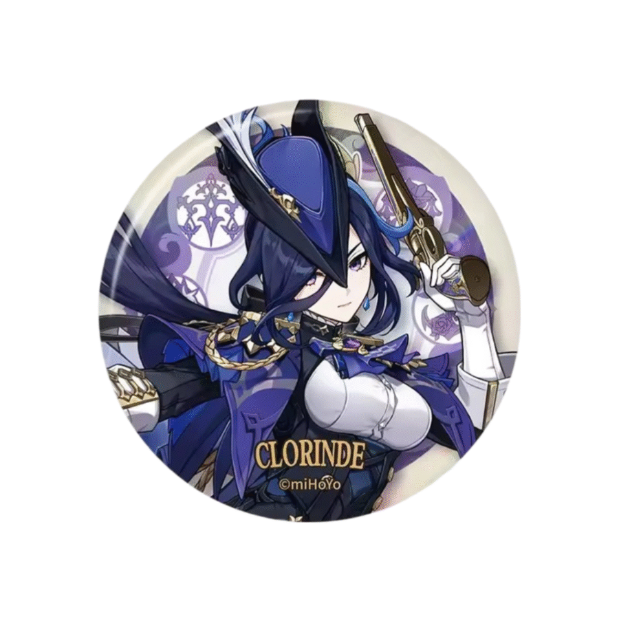 Anime Clorinde Genshin Impact Badge Anime Clorinde Genshin Impact Badge