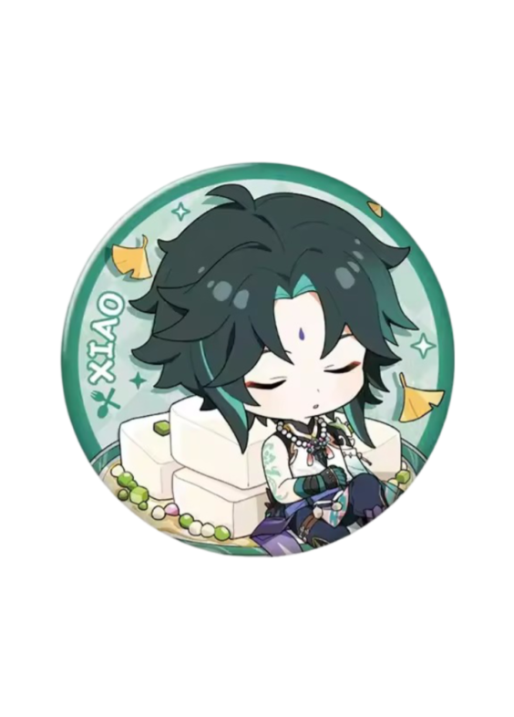 Anime Genshin Impact Xiao Badge Pin