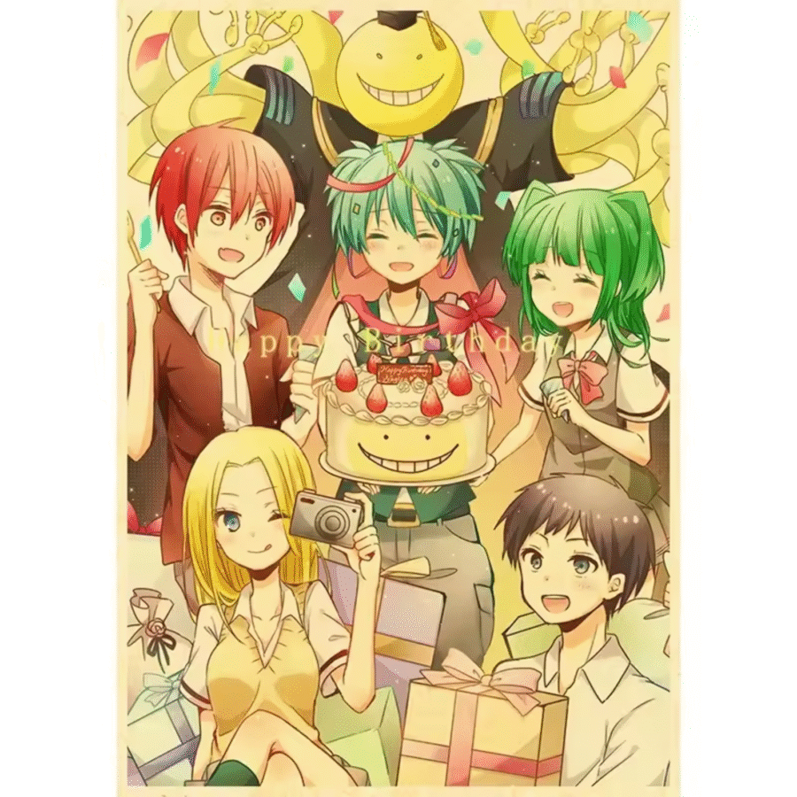 Assassination Classroom Anime Character Canvas Poster Wall Art Assassination Classroom Anime Character Canvas Poster Wall Art