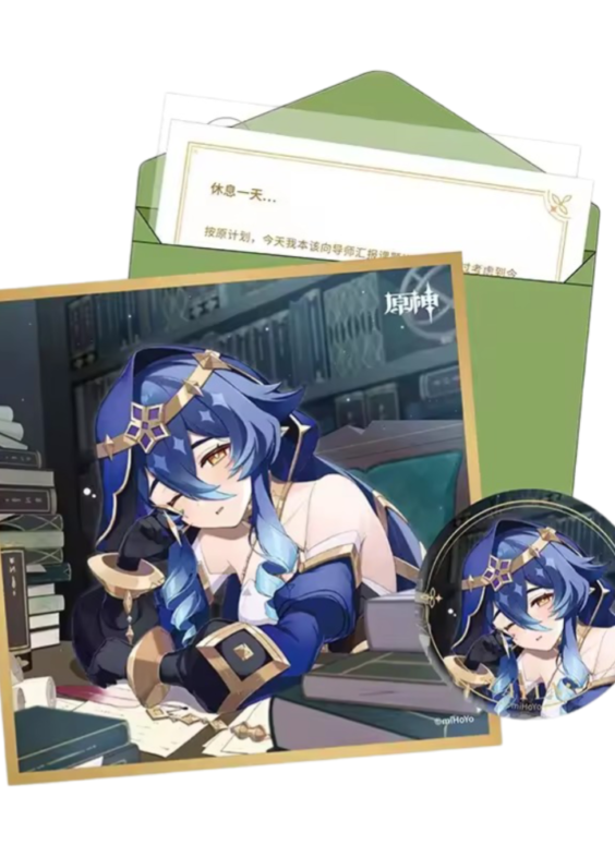 Anime Genshin Impact Layla Birthday Gift Box Set