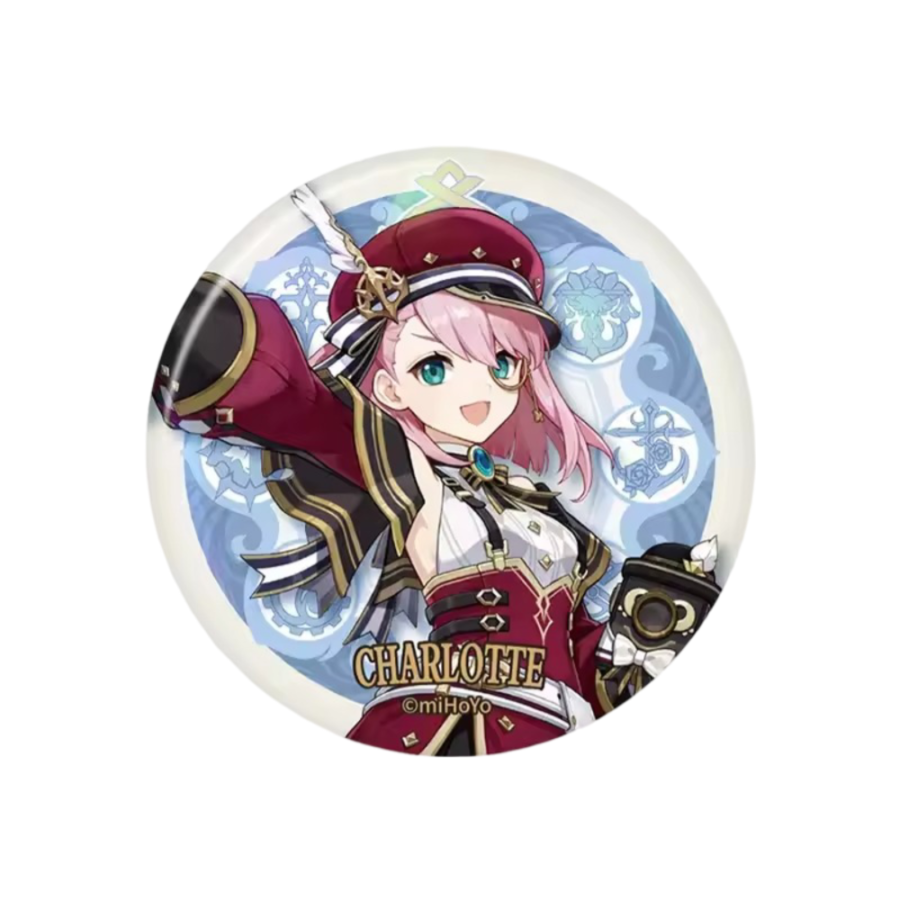 Anime Charlotte Genshin Impact Badge