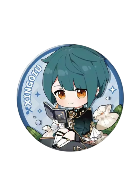 Anime Genshin Impact Xingqiu Badge Pin