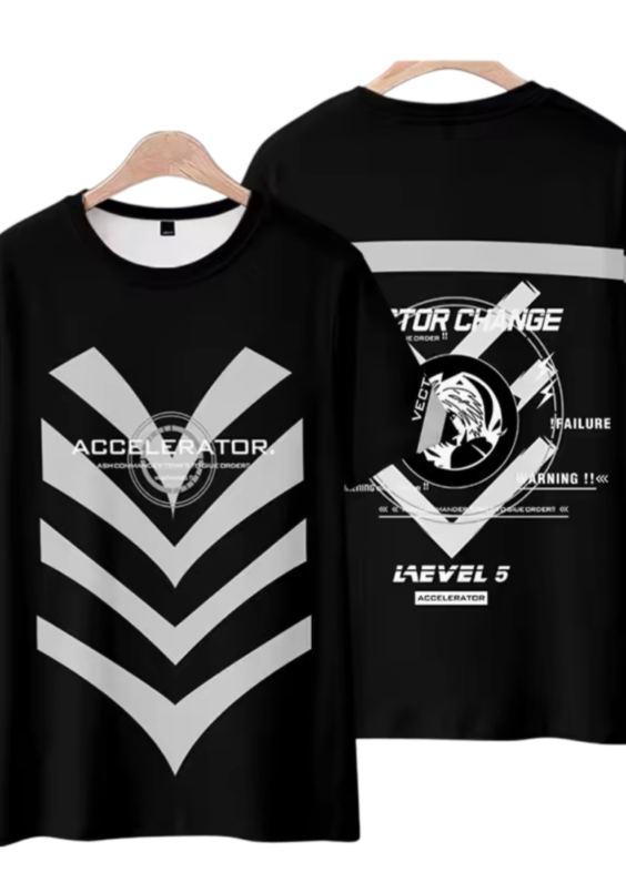 Anime A Certain Magical Index Accelerator Black T-Shirt