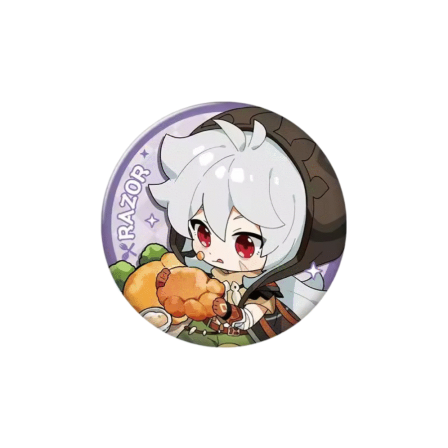 Genshin Impact Razor Anime Badge Genshin Impact Razor Anime Badge