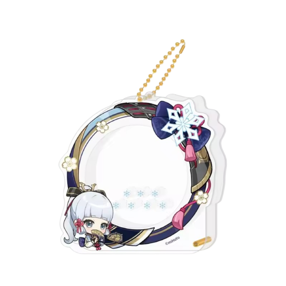 Anime Genshin Impact Kamisato Ayaka Acrylic Storage Keychain Anime Genshin Impact Kamisato Ayaka Acrylic Storage Keychain