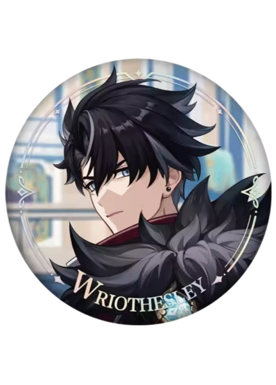 Anime Genshin Impact Wriothesley Original Authentic Badge