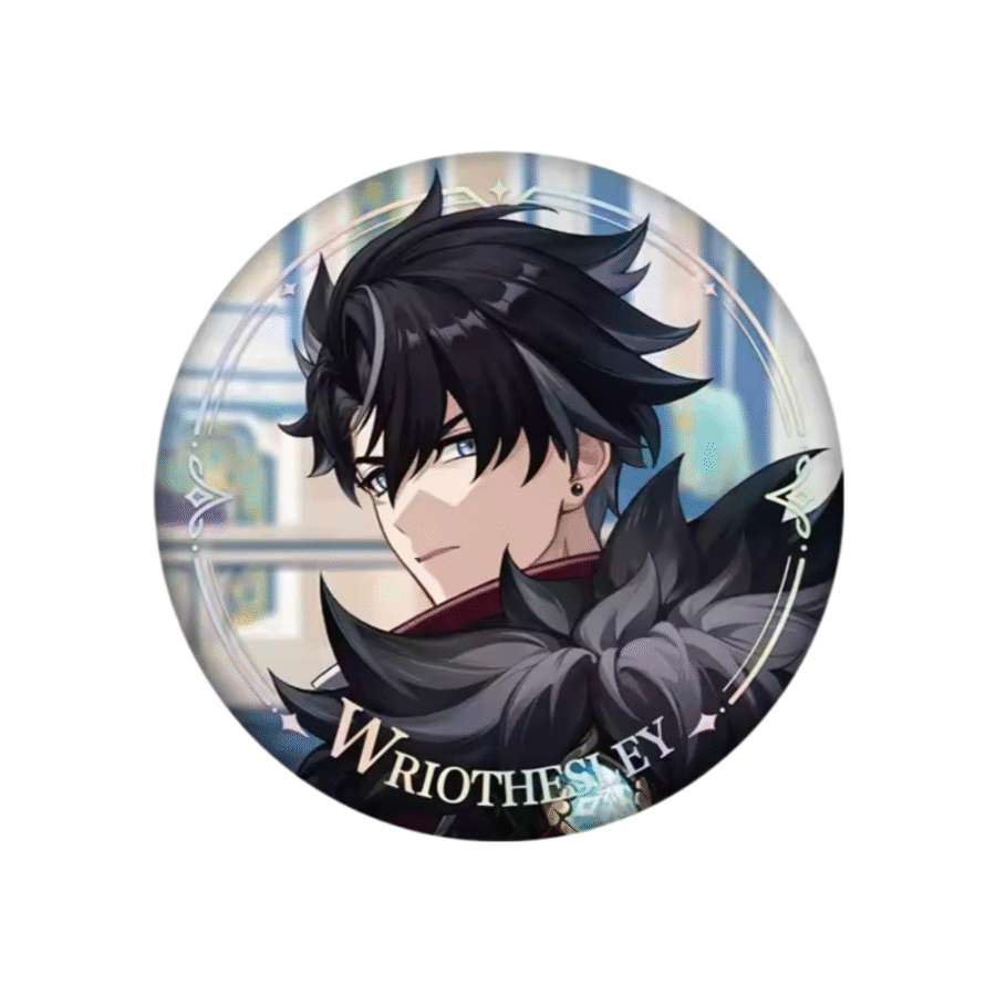 Anime Genshin Impact Wriothesley Original Authentic Badge Anime Genshin Impact Wriothesley Original Authentic Badge
