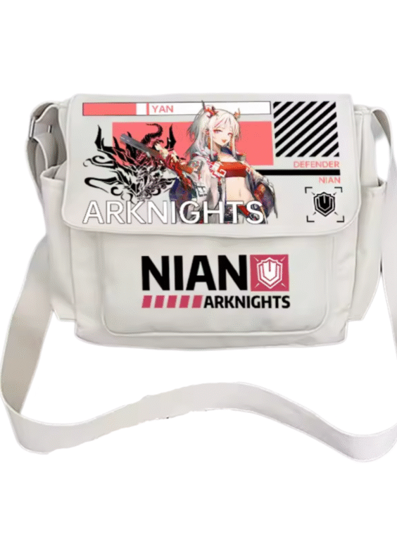 Anime Arknights Nian White Shoulder Bag