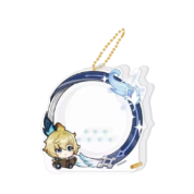Anime Genshin Impact Mika Acrylic Storage Keychain
