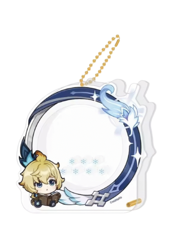 Anime Genshin Impact Mika Acrylic Storage Keychain