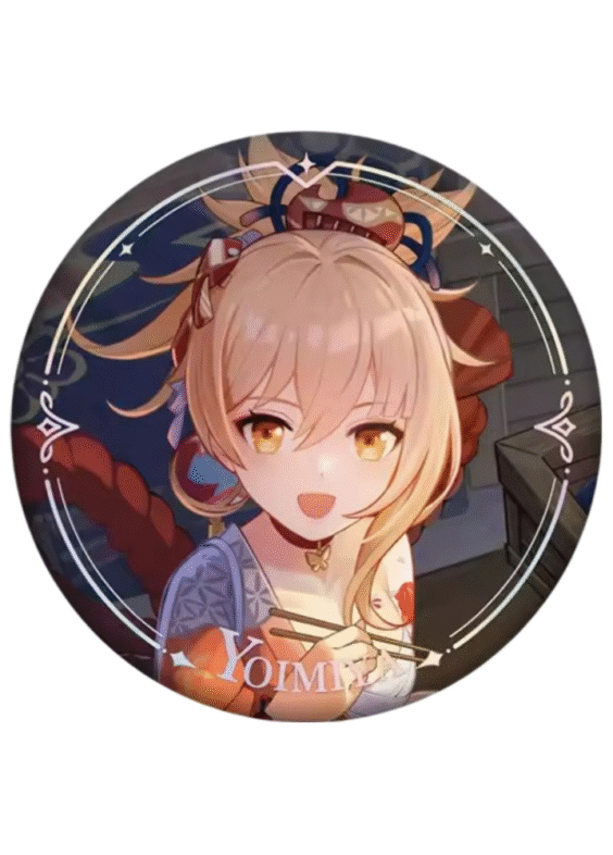 Anime Genshin Impact Yoimiya Original Authentic Badge