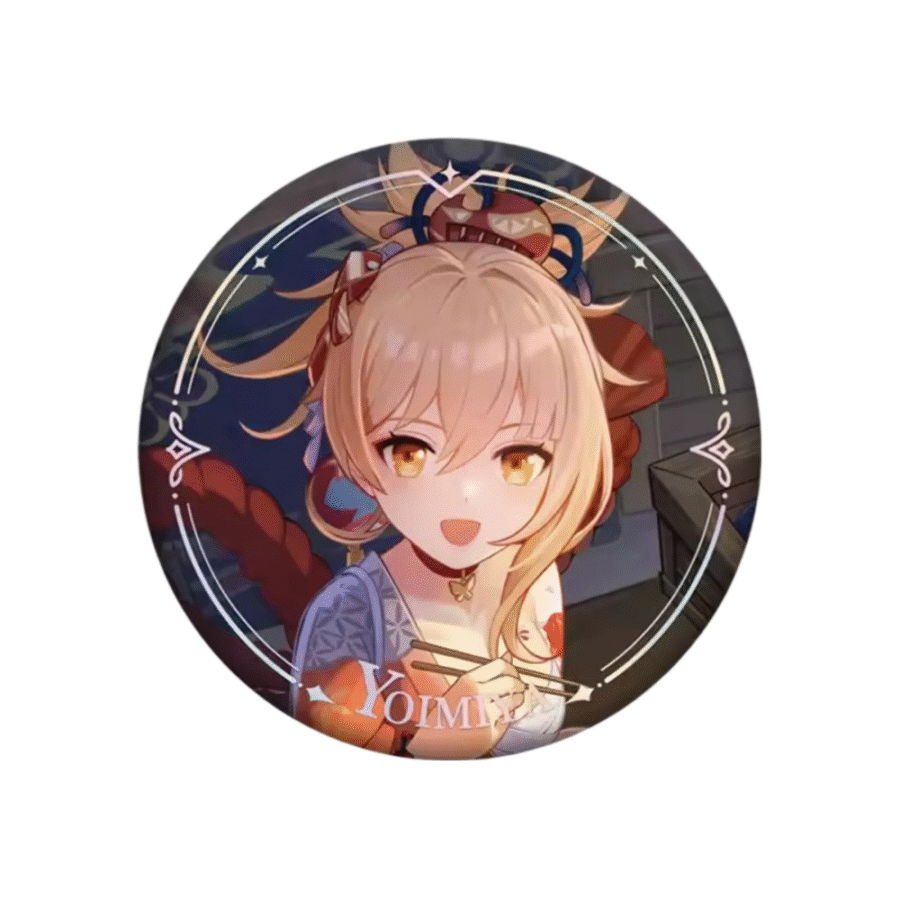 Anime Genshin Impact Yoimiya Original Authentic Badge Anime Genshin Impact Yoimiya Original Authentic Badge