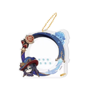 Anime Genshin Impact Mona Acrylic Storage Keychain