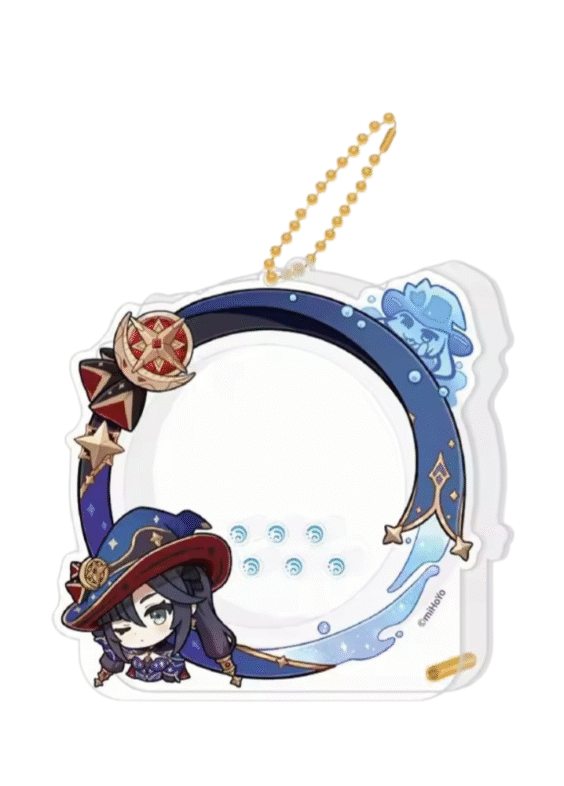 Anime Genshin Impact Mona Acrylic Storage Keychain