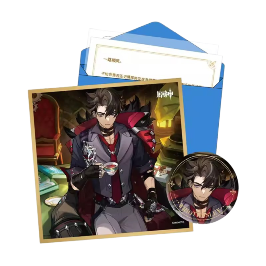 Anime Genshin Impact Wriothesley Birthday Gift Box Set