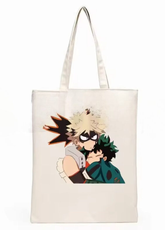 Anime My Hero Academia Katsuki Bakugo And Izuku Midoriya Shopping Bag