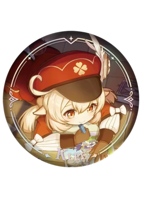 Anime Genshin Impact Klee Original Authentic Badge
