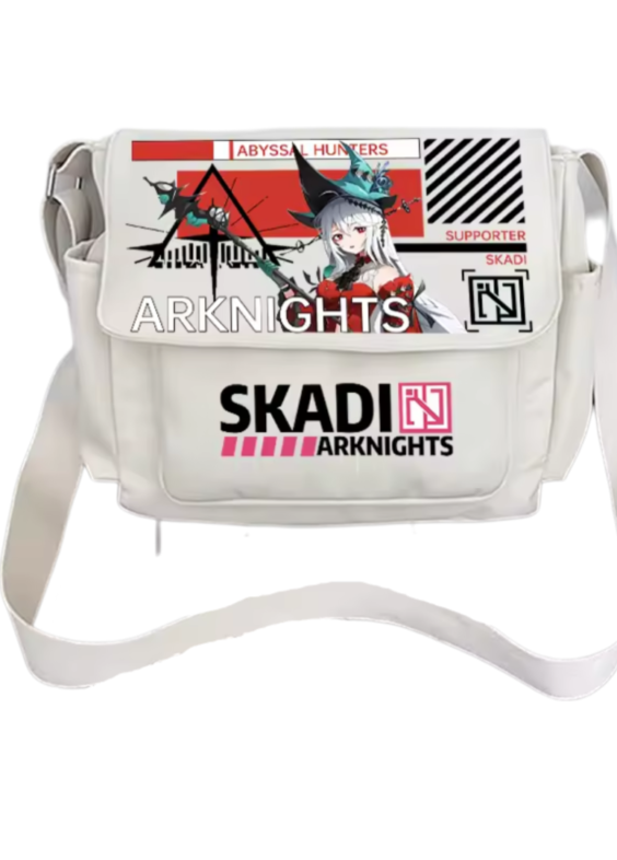 Anime Arknights Skadi White Shoulder Bag