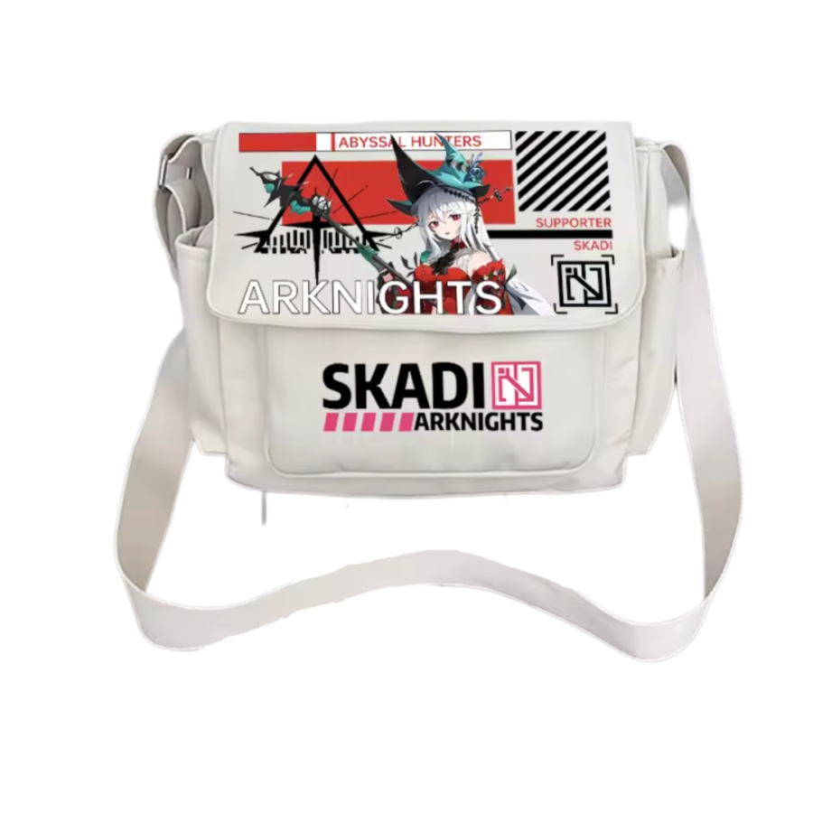 Anime Arknights Skadi White Shoulder Bag