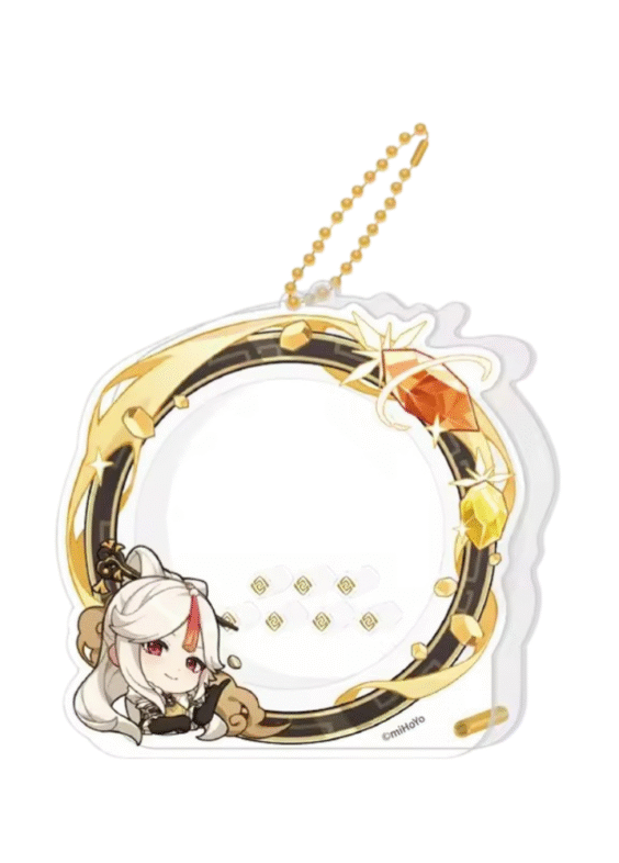 Anime Genshin Impact Ningguang Acrylic Storage Keychain