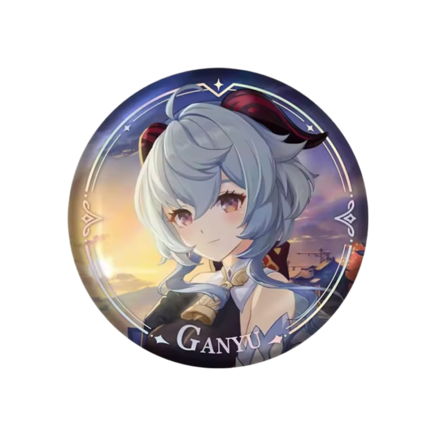 Anime Genshin Impact Ganyu Original Authentic Badge