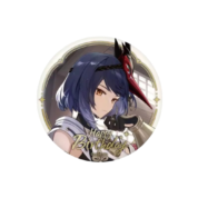 Anime Genshin Impact Kujou Sara Happy Birthday Badge