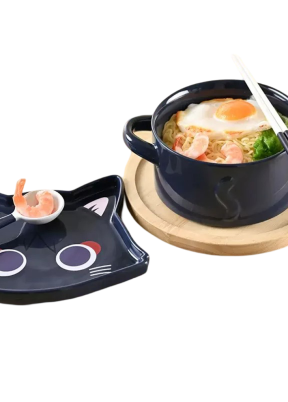 Anime Genshin Impact Fairy Tale Cat Ceramic Tableware Set