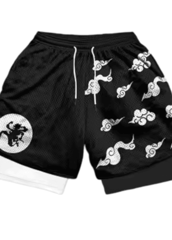 Anime One Piece Gear 5 Gym Shorts