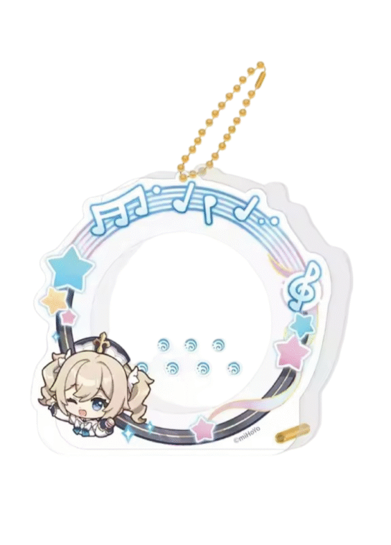 Anime Genshin Impact Barbara Acrylic Storage Keychain