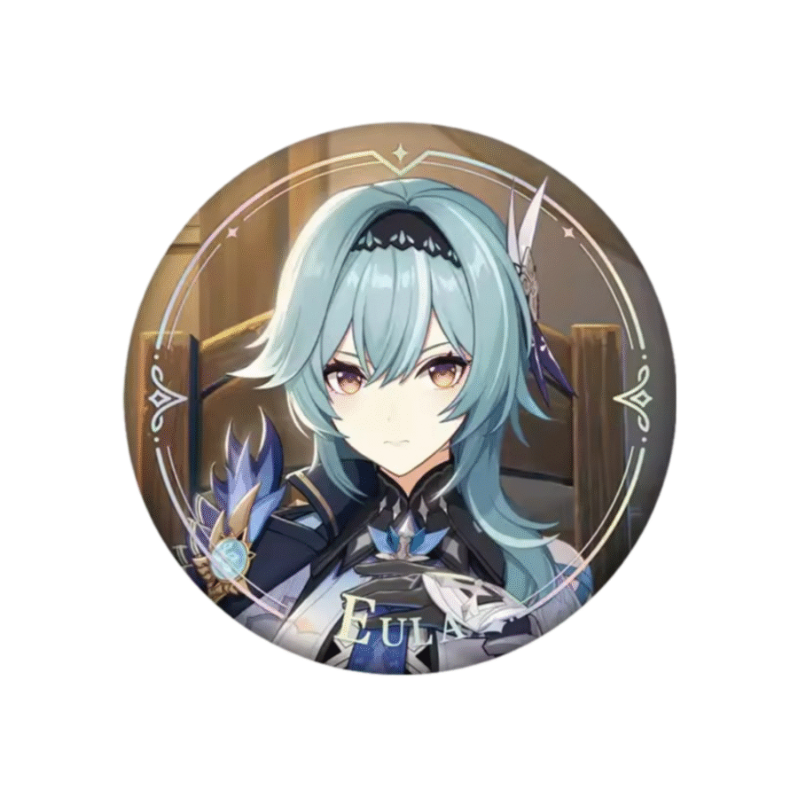 Anime Genshin Impact Eula Original Authentic Badge Anime Genshin Impact Eula Original Authentic Badge