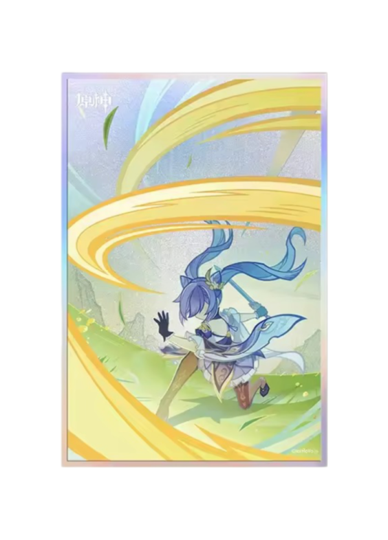 Anime Genshin Impact Layla Colored Paper