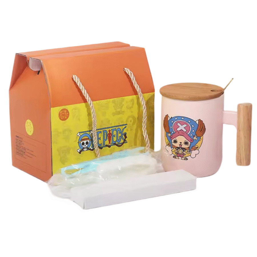 Anime One Piece Tony Tony Chopper Ceramic Mug With Lid Spoon Anime One Piece Tony Tony Chopper Ceramic Mug With Lid Spoon