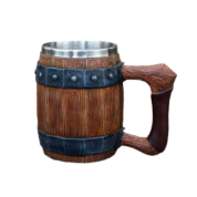 One Piece Luffy Anime Wooden Barrel Cup