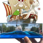 Anime One Piece Hourglass Liquid Toy Boat