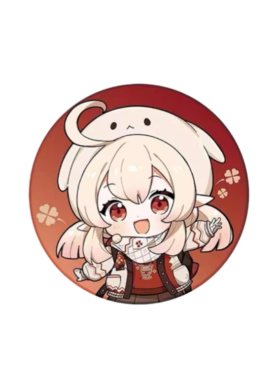 Anime Genshin Impact Klee Print Badge