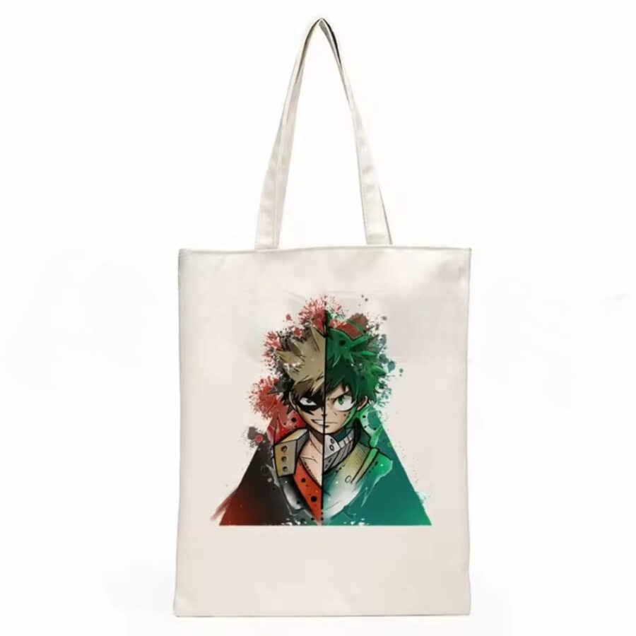 Anime My Hero Academia Katsuki Bakugo With Izuku Midoriya Shopping Bag Anime My Hero Academia Katsuki Bakugo With Izuku Midoriya Shopping Bag